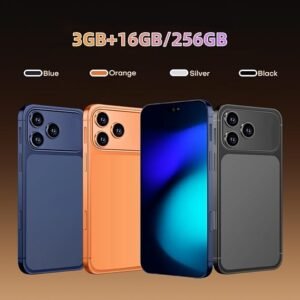 Unlock Phone, Supports 4G Network, Android Phone, 6.6-inch Screen, 3GB RAM+16GB ROM/TF 256GB, Dual SIM Cards, Dual Cameras, Suitable for Novice Users (97orange)